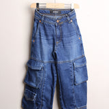 Denim Cargo Gamba Larga