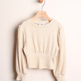 Maglia Costine Manica Sbuffo "Tea Studio"
