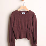 Maglia Costine Manica Sbuffo "Tea Studio"