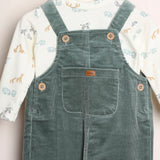 Salopette A Costine Con Maglia
