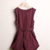 Vestito Smanicato A Palloncino
