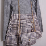 Schottisches Kleid (Handtasche im Lieferumfang enthalten)