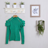 Schmales Ripphemd mit Volants