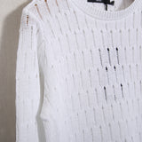 Perforierter Pullover