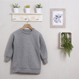 Fleece-Sweatshirt mit Rundhalsausschnitt