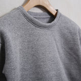 Fleece-Sweatshirt mit Rundhalsausschnitt