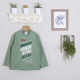 Warmes Hemd aus Baumwolle mit Frontprint