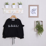 Kurz geschnittenes Sweatshirt mit Frontprint